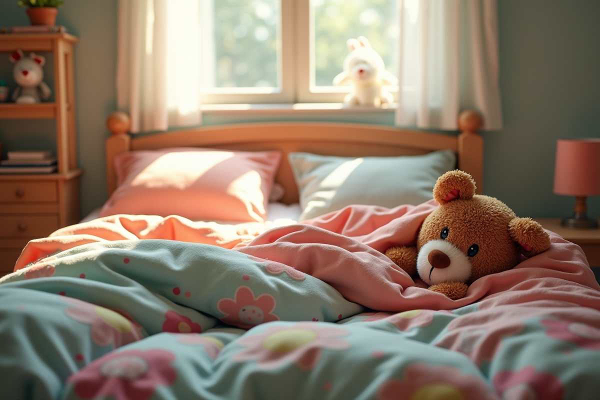 enfant couette