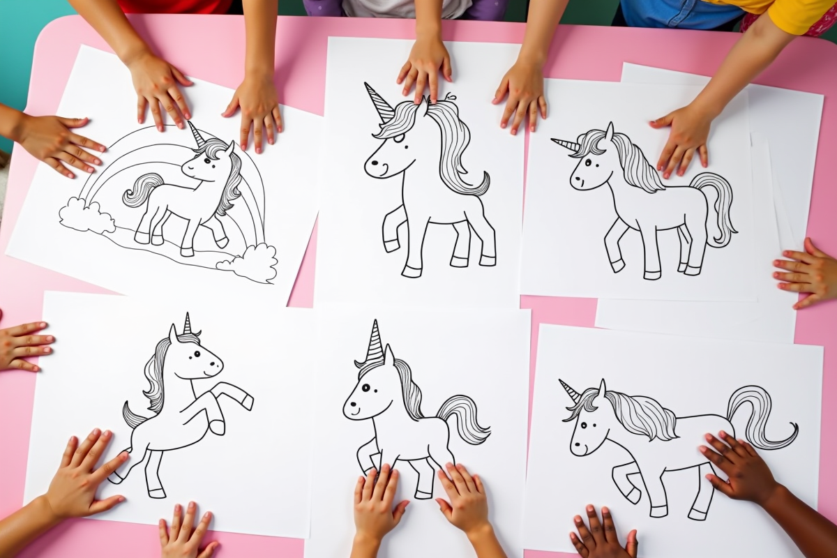 licorne coloriage